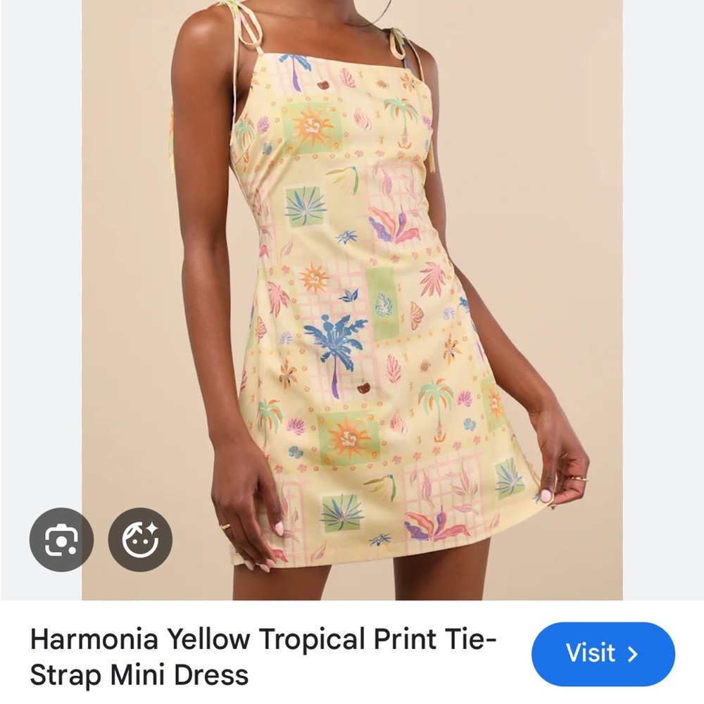 NWT Lulus tropical mini dress